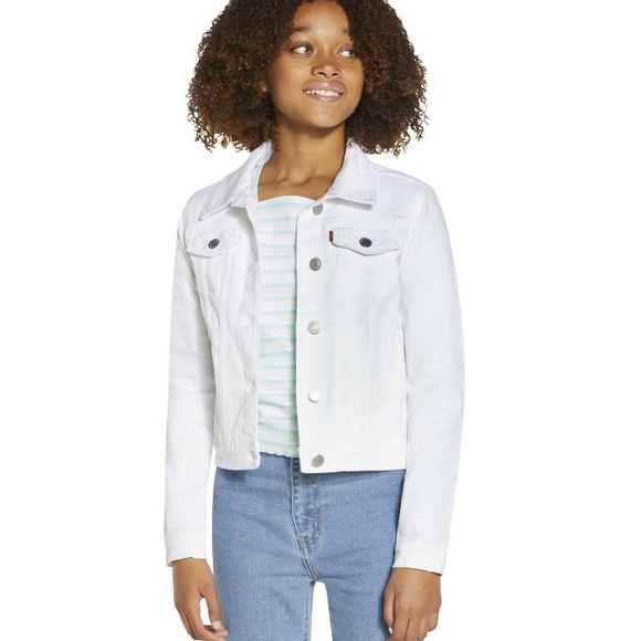 Levi’s Girls’ Denim Trucker Jacket - Picture 1 of 8